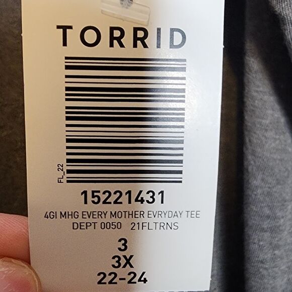 3X 22W 24W Torrid Grey Jersey Knit Tee Every Mother Is A Working Woman Graphic - Picture 5 of 6
